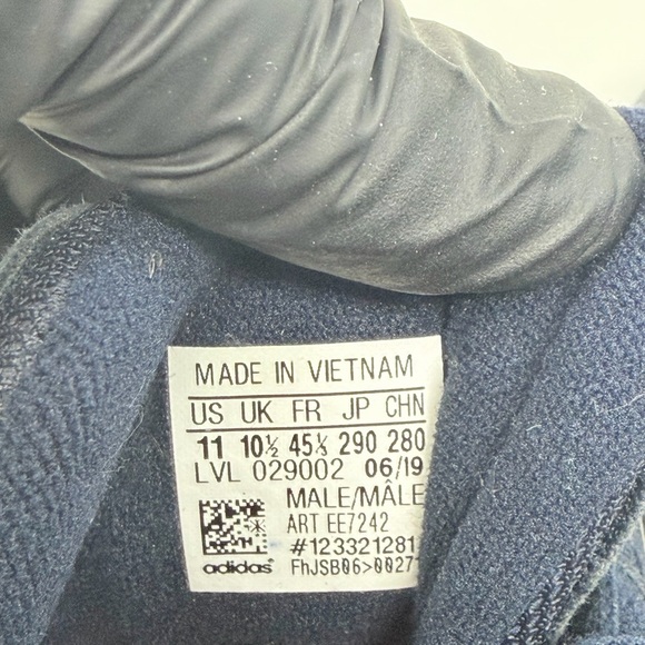 Adidas Men's Dark Blue and Red Sneakers Size 11 - Picture 7 of 14